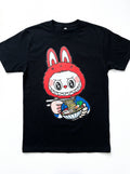 Short Sleeve 100% Cotton Adult T-Shirt Ramen Rabbit