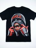 Short Sleeve 100% Cotton Adult T-Shirt Smile Black Mask